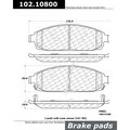 Centric Parts CTEK Brake Pads, 102.10800 102.10800